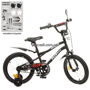 Велосипед детский PROF1 14д. Y14252, Urban, черный матовый